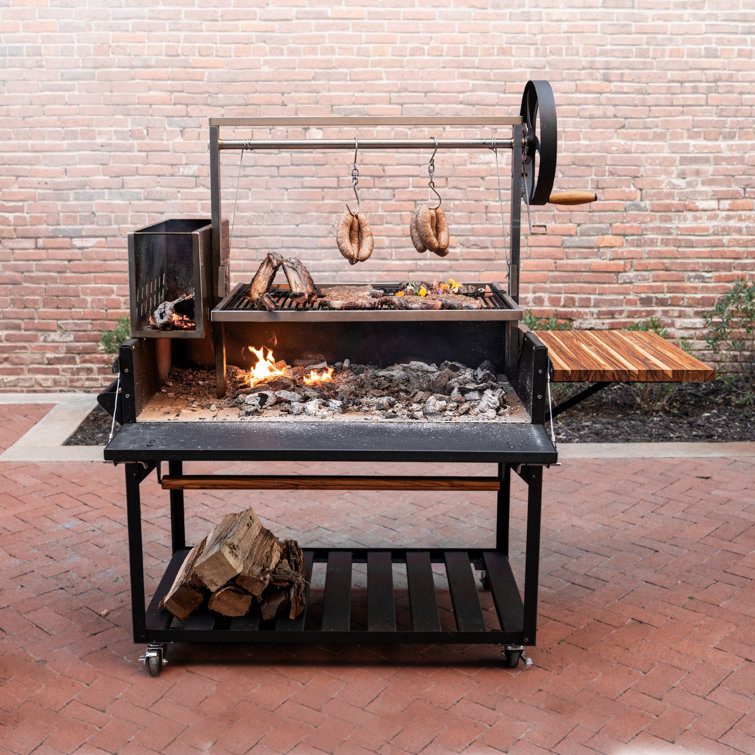 Backyard Discovery Argentine Santa Maria BBQ Grill with Wood Fire and Charcoal Grill Reviews Wayfair